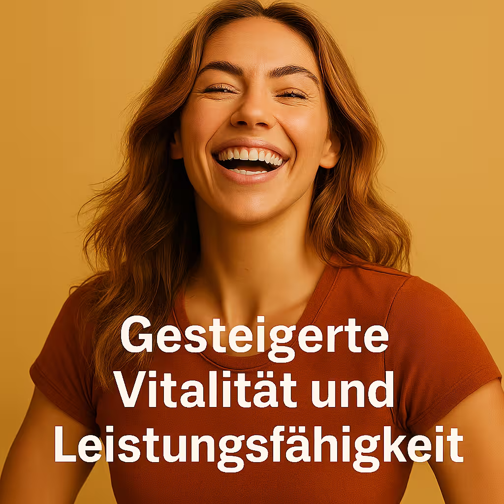 Frau voller Energie und Vitalität